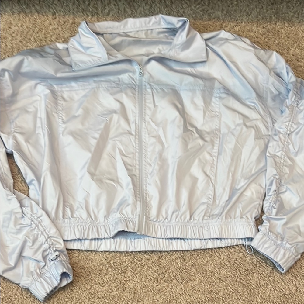 Layer 8 Blue Bomber Jacket with Sporty Design